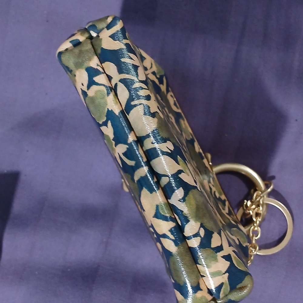 Floral Coin Purse with Keychain Made By Patricia Nash - Picture 5 of 8